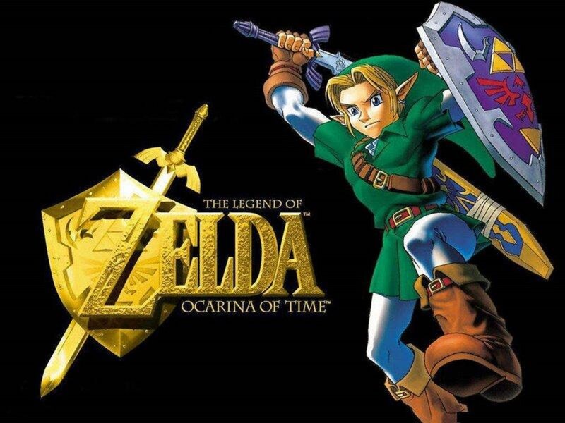 Link Holding Sword and Shield — Green, Dramatic, Anime