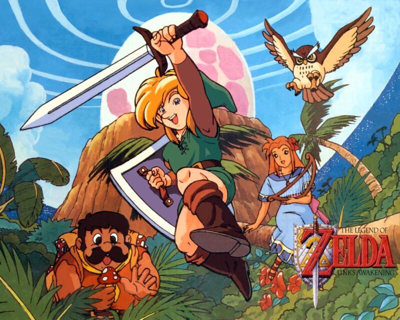 Link Holding Sword — Blue, Adventurous