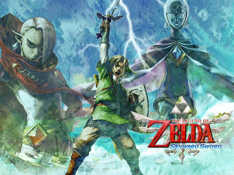 Link Holding Sword — Blue