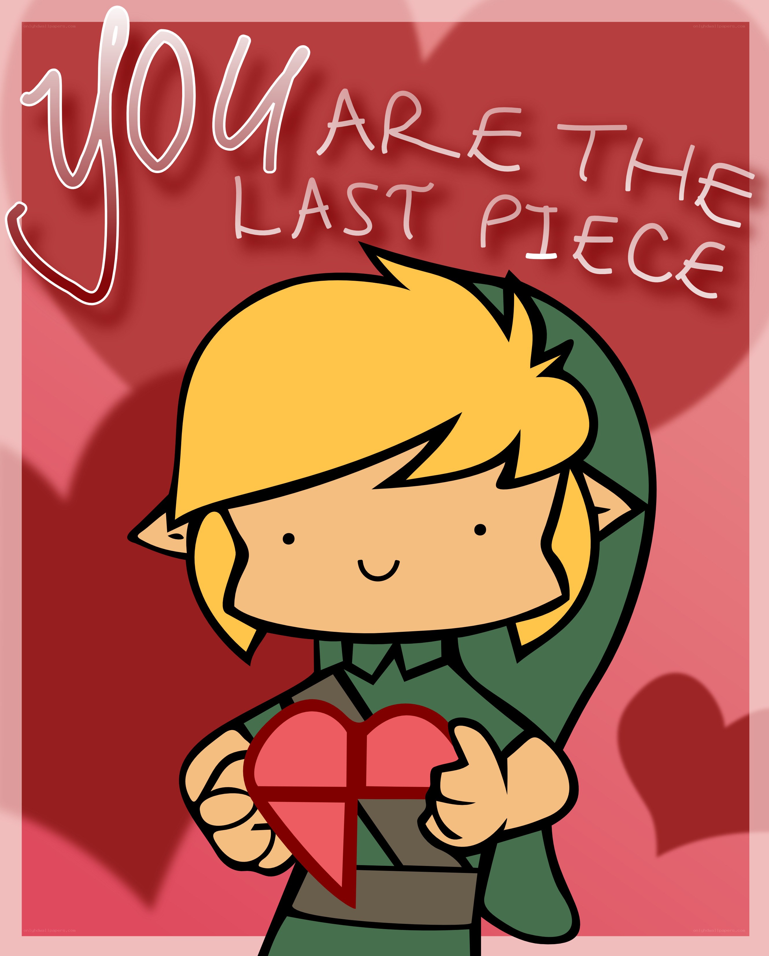 Link holds heart valentine