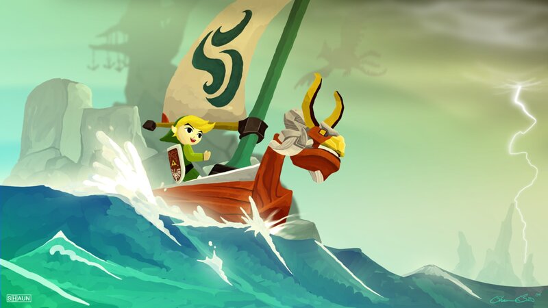 Link in a Boat — Green