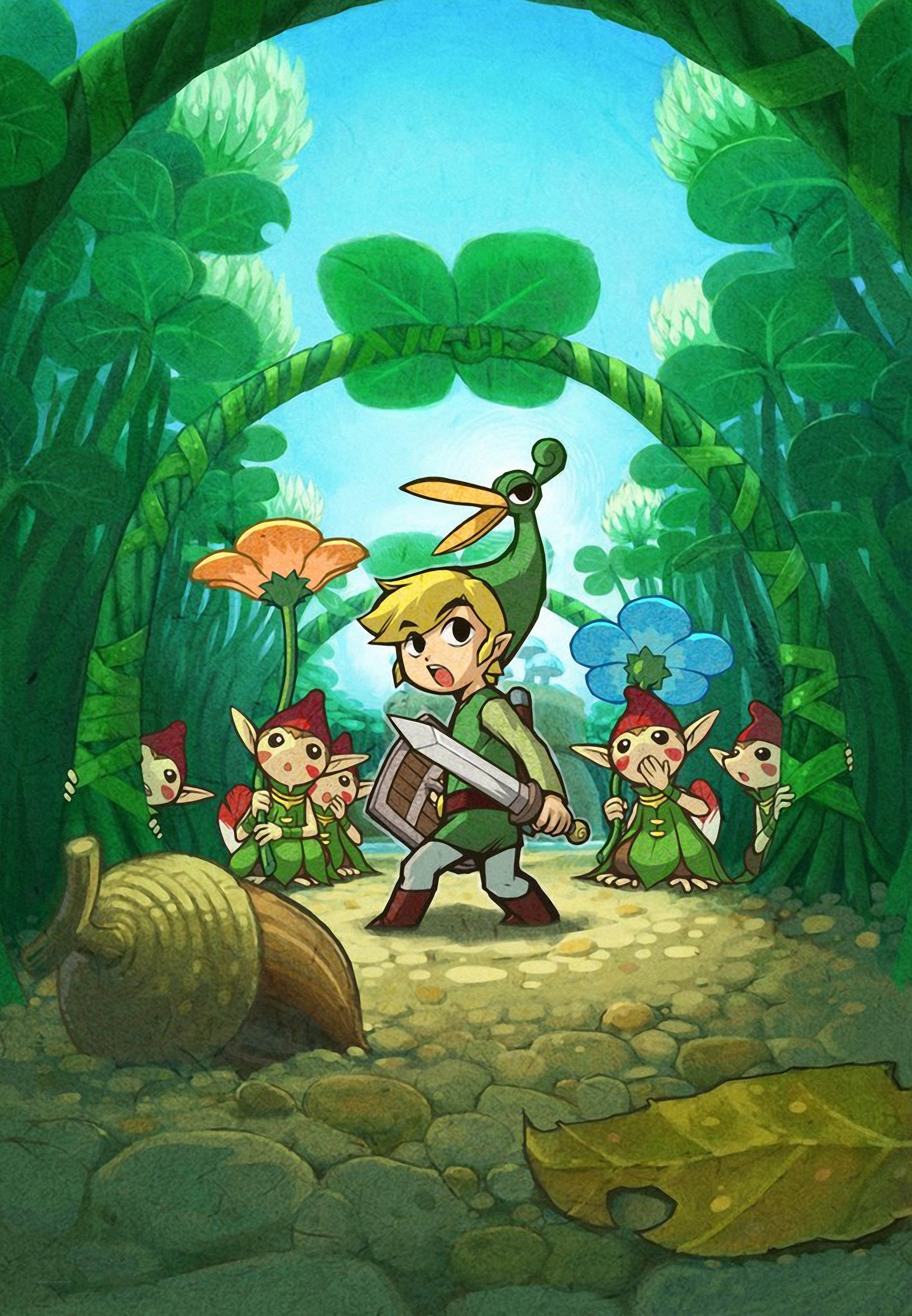 Link in a clover arch