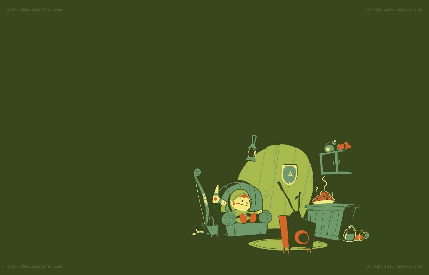Link in a cozy home