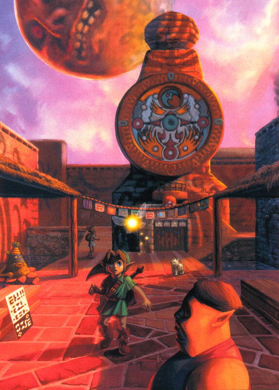 Link in a desert town