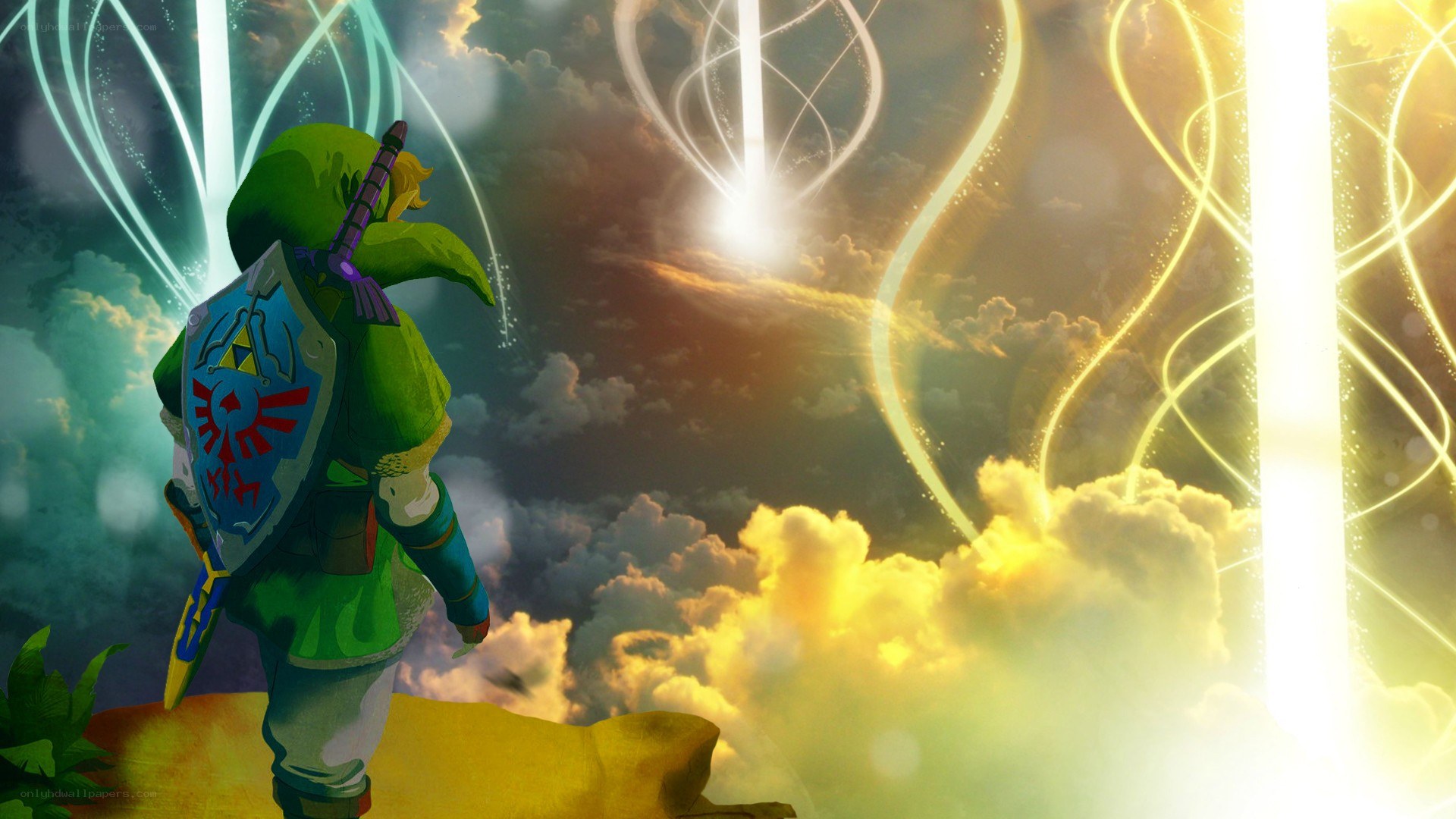 Link in a magical sky
