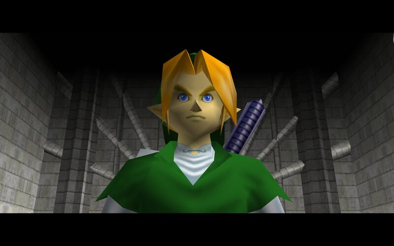 Link in a Stone Corridor