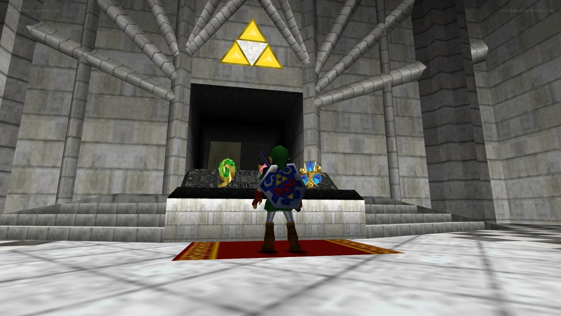 Link in a temple