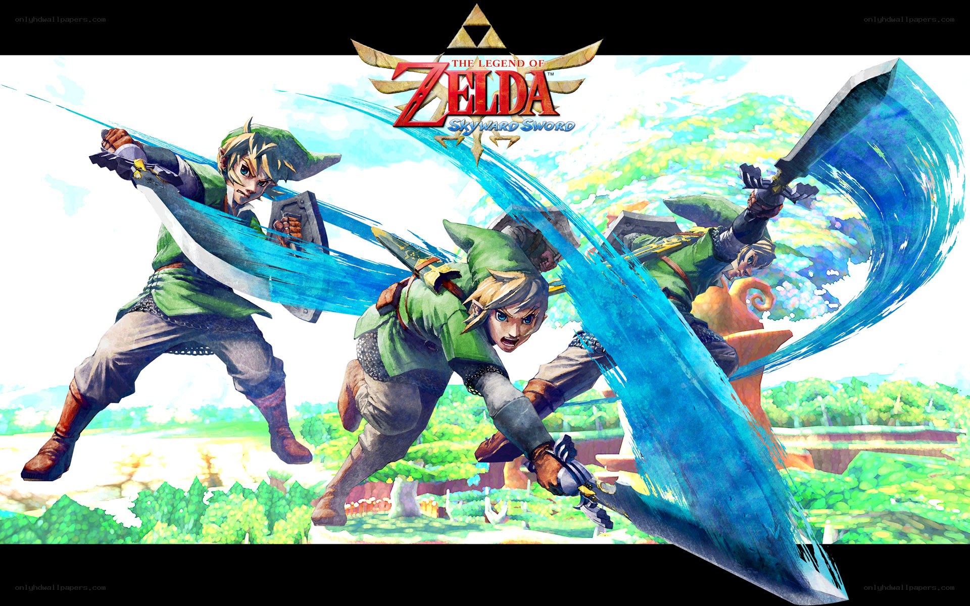 Link in action from Skyward Sword