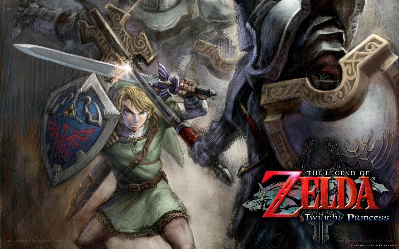 Link in battle with a monster