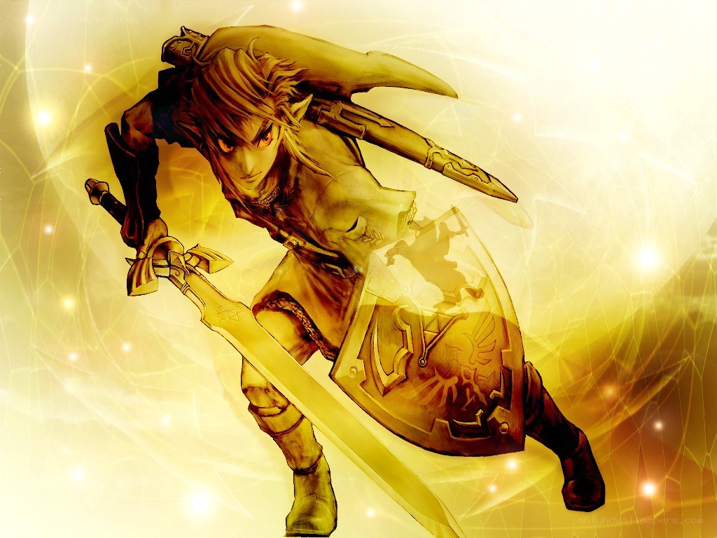 Link in golden light