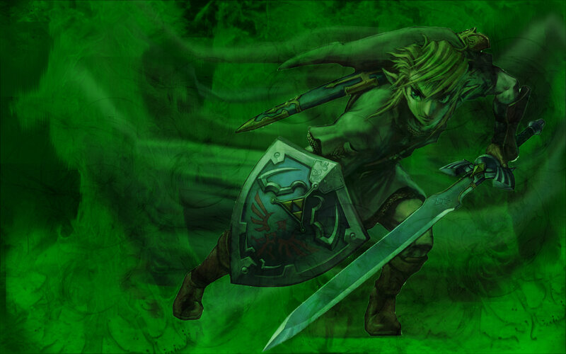 Link in green mist