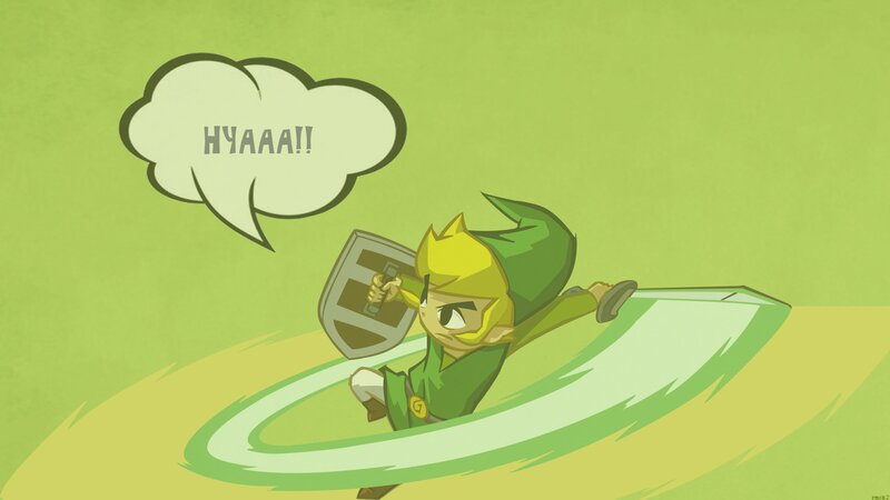 Link in Green Tunic — Action