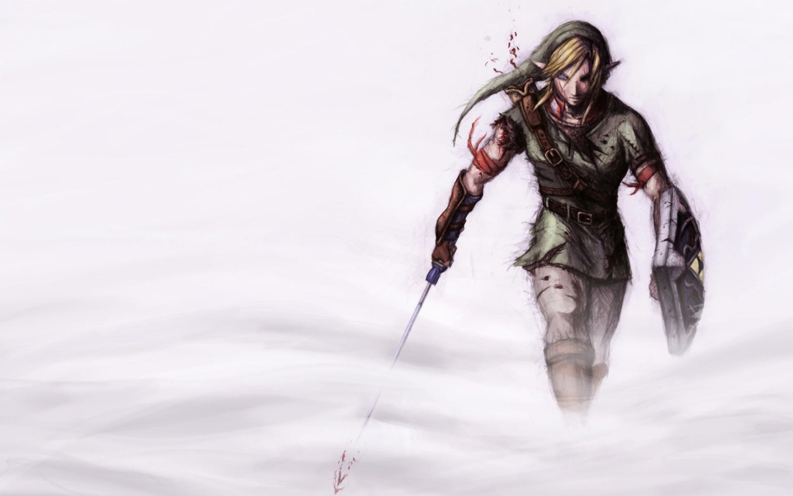 Link in snowy battle