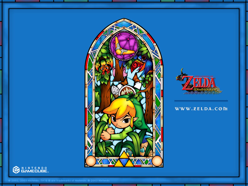 Link in Stained Glass — Blue