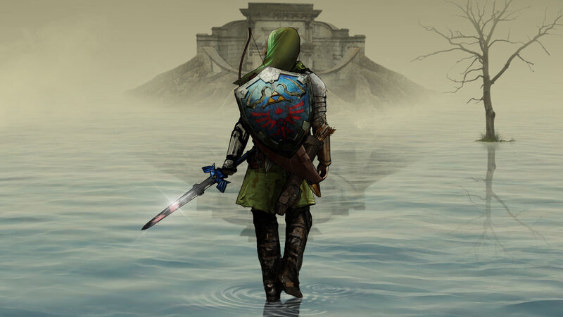 Link in Water — Green