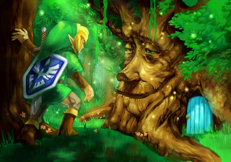 Link meets a tree spirit