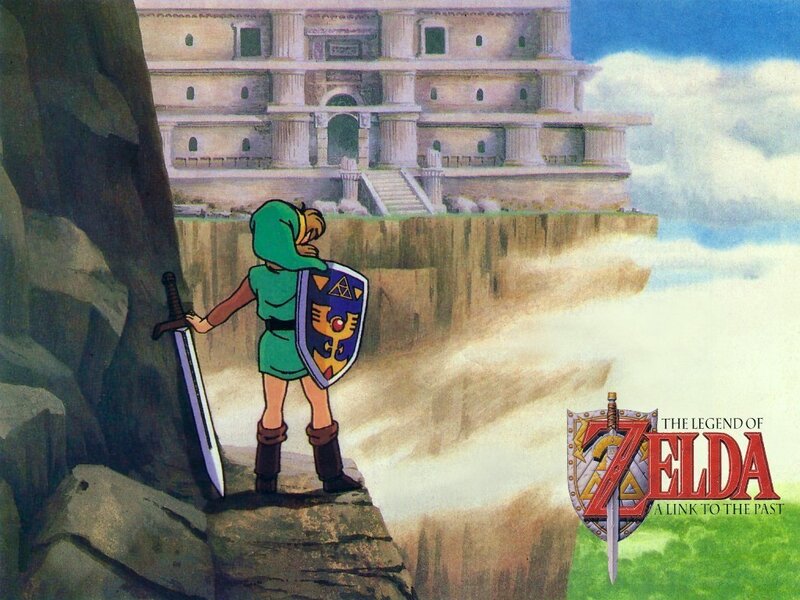 Link on a Cliff Edge — Green, Dramatic