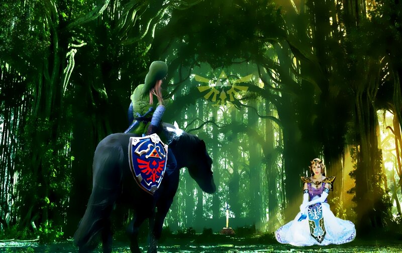 Link on a Horse — Green, Serene