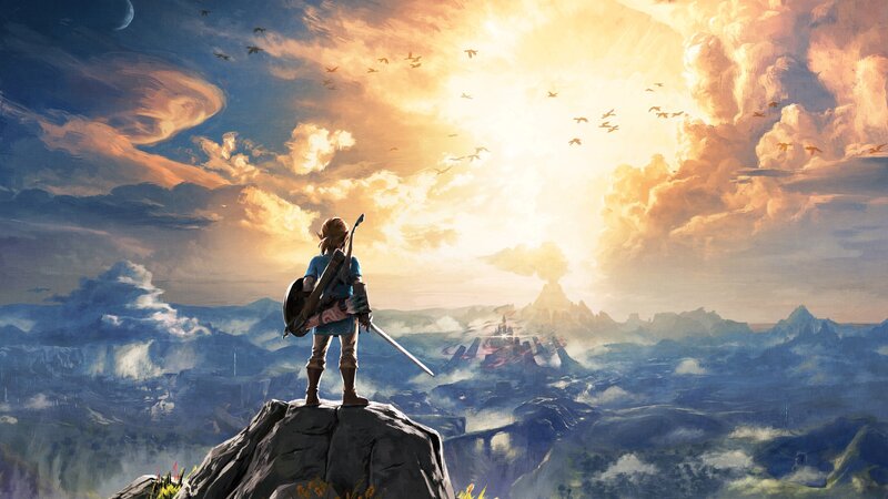 Link on a Mountain Peak — Blue