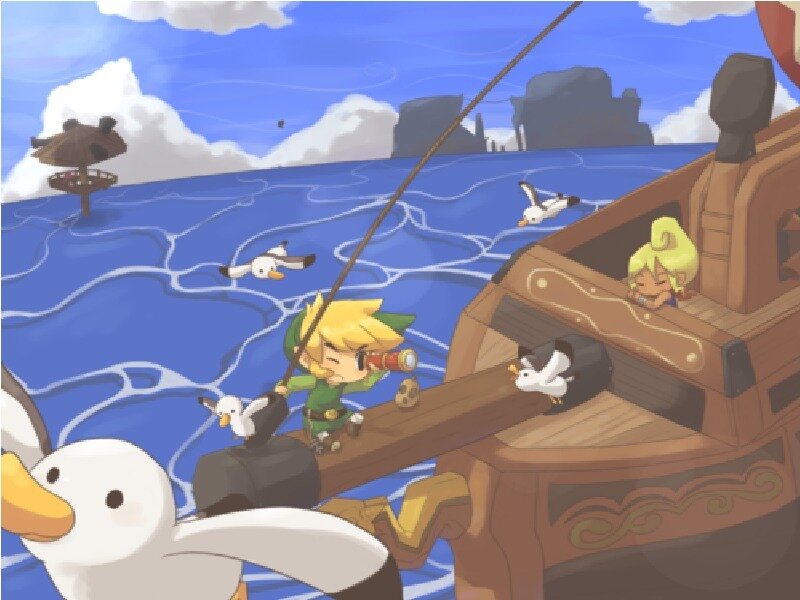 Link on a Ship