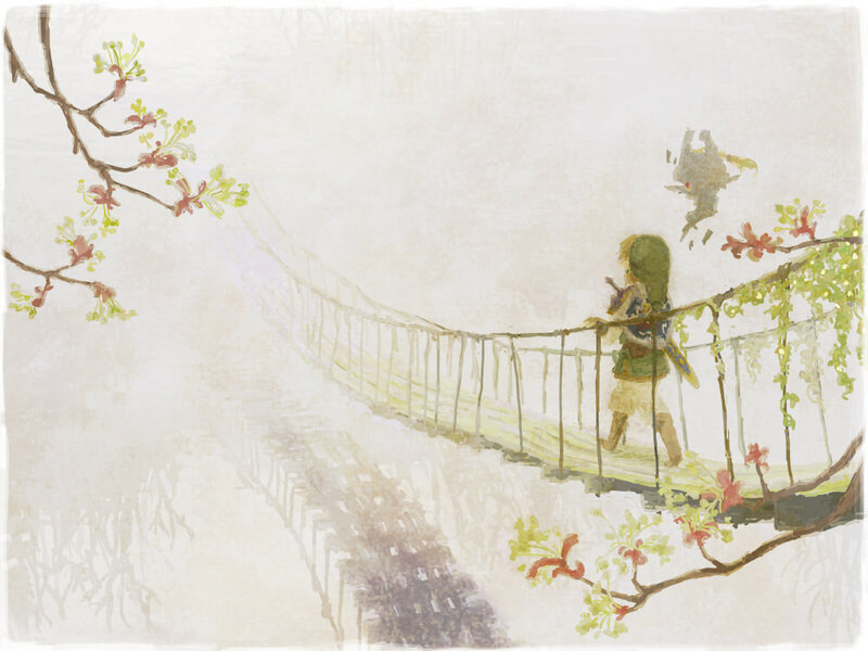 Link on a suspension bridge