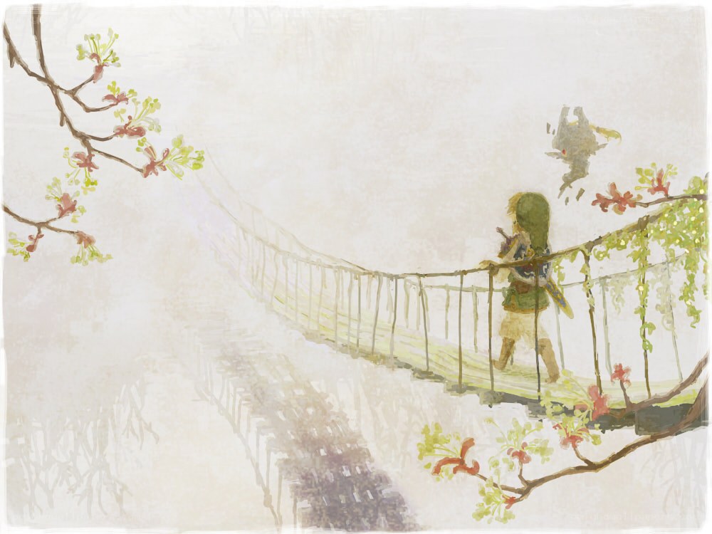 Link on a suspension bridge