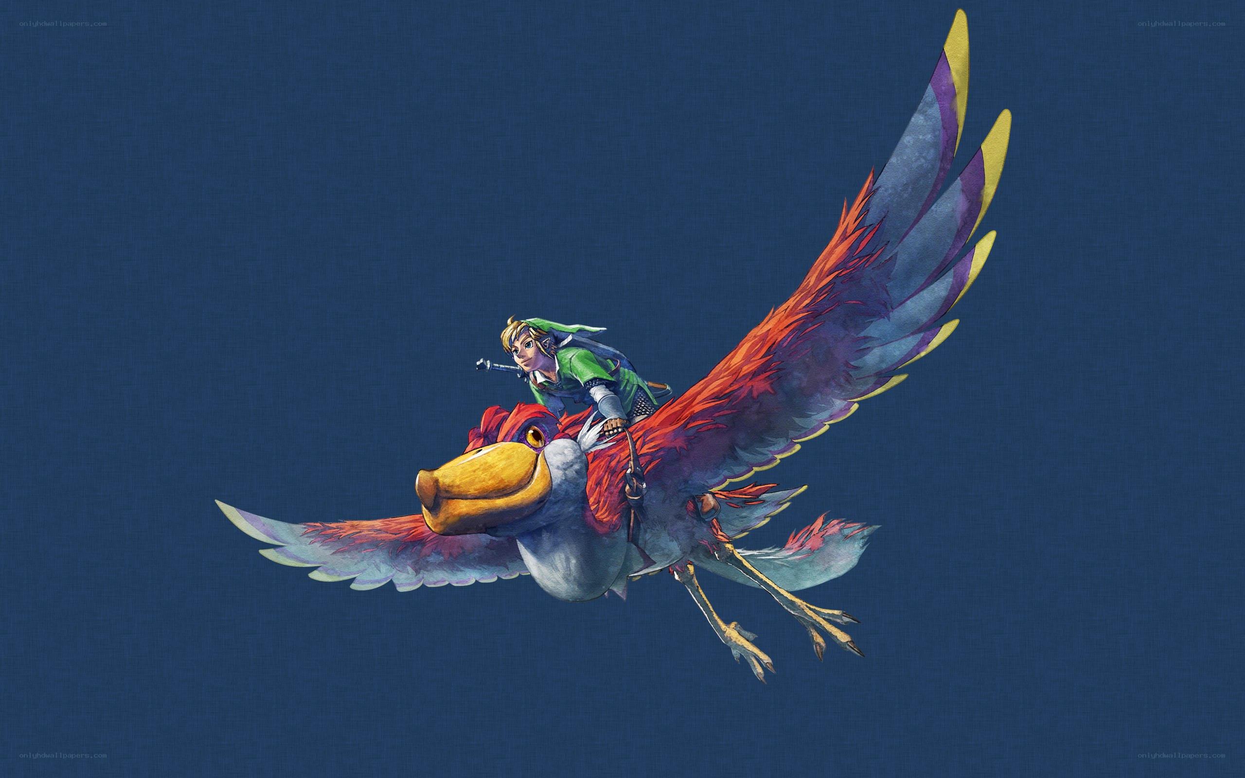 Link rides a giant bird