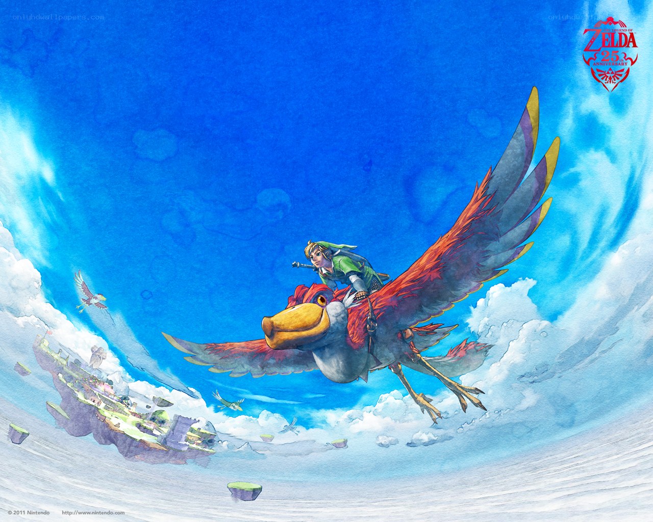 Link rides a giant bird