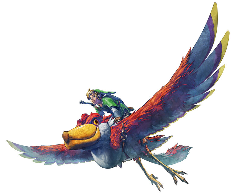 Link rides a giant bird