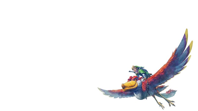 Link riding a bird