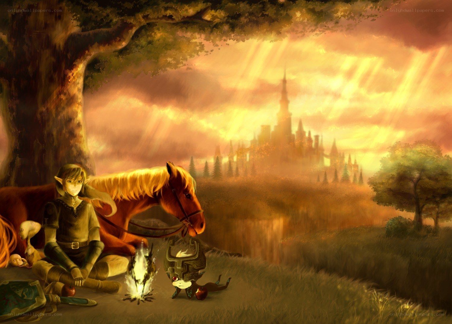 Link's peaceful campsite