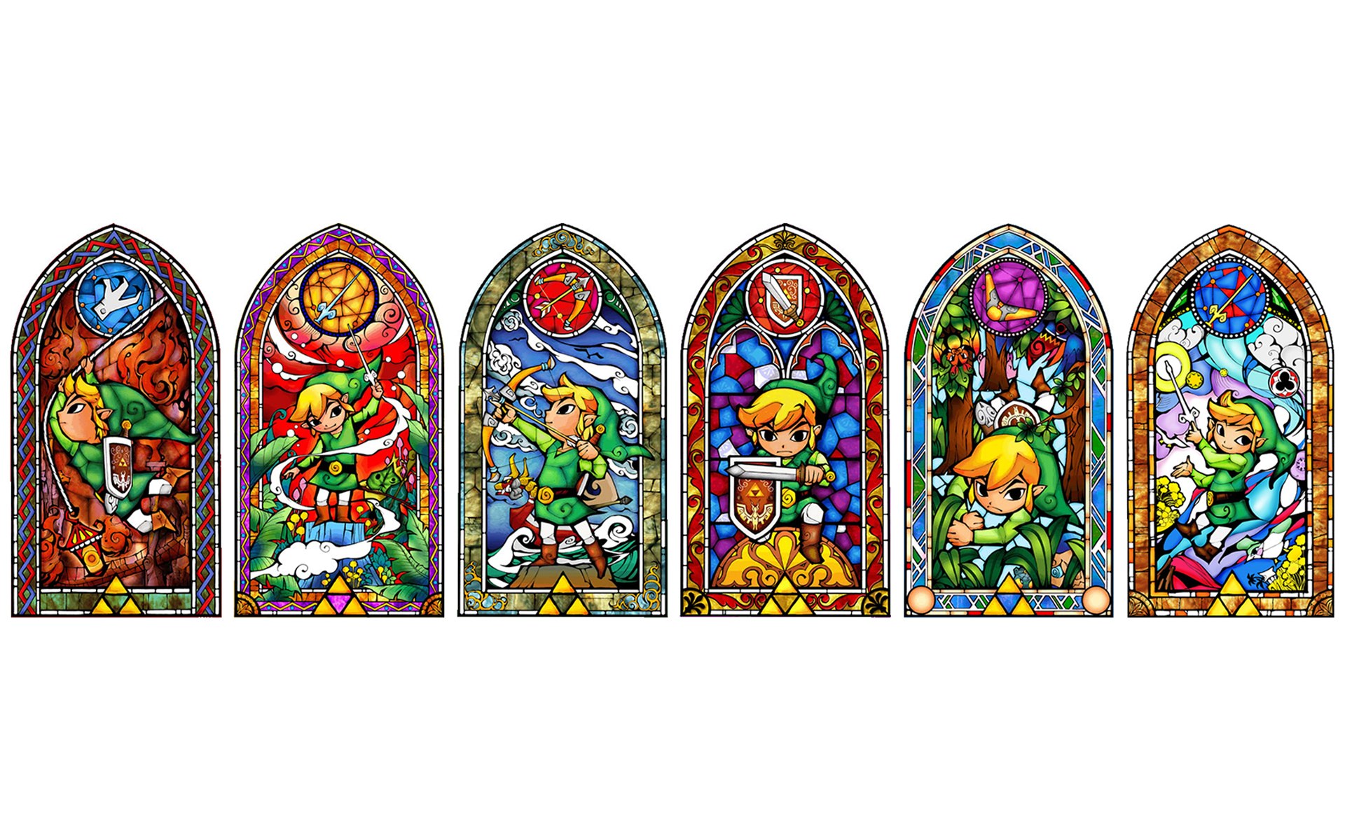 Link's stained glass windows