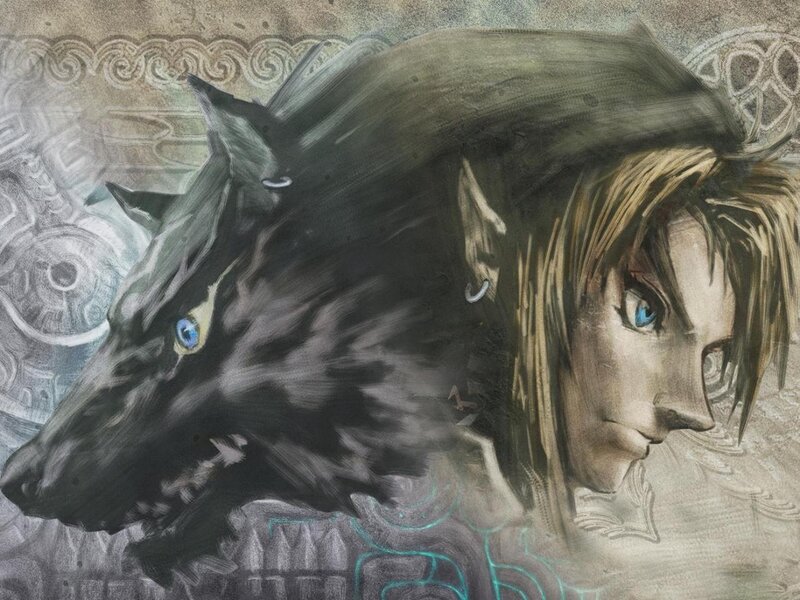 Link's wolf form artwork