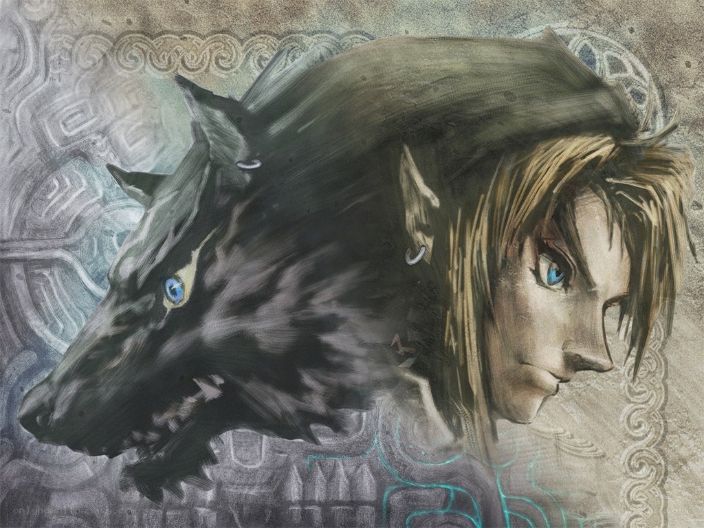 Link's wolf form artwork