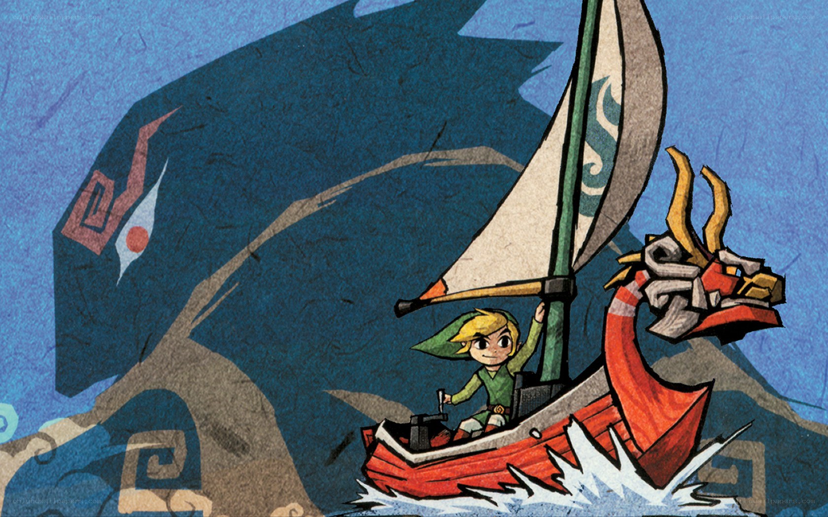 Link sails on a dragon boat