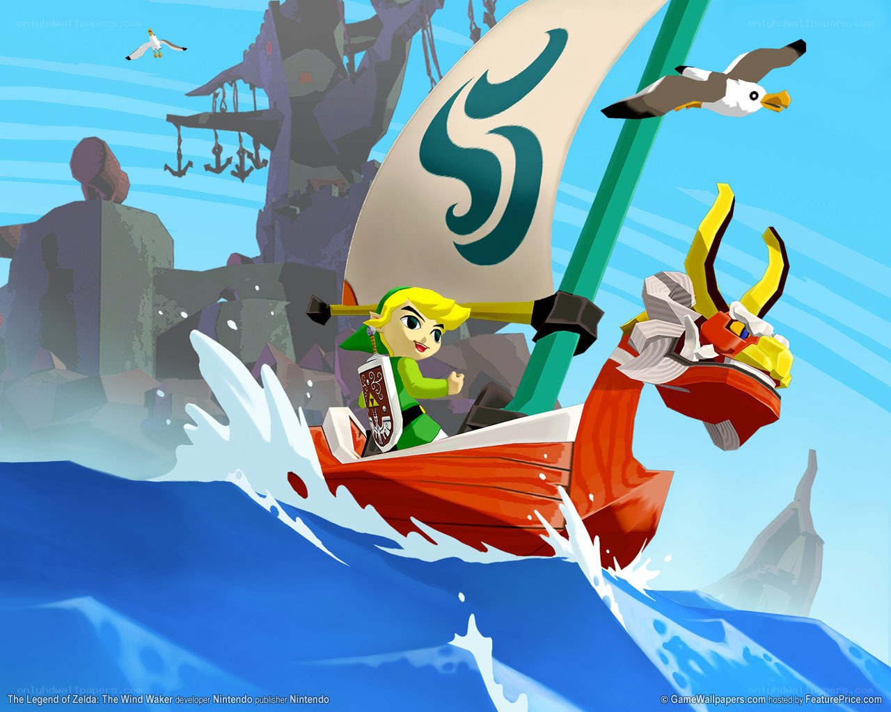 Link sails on a dragon boat