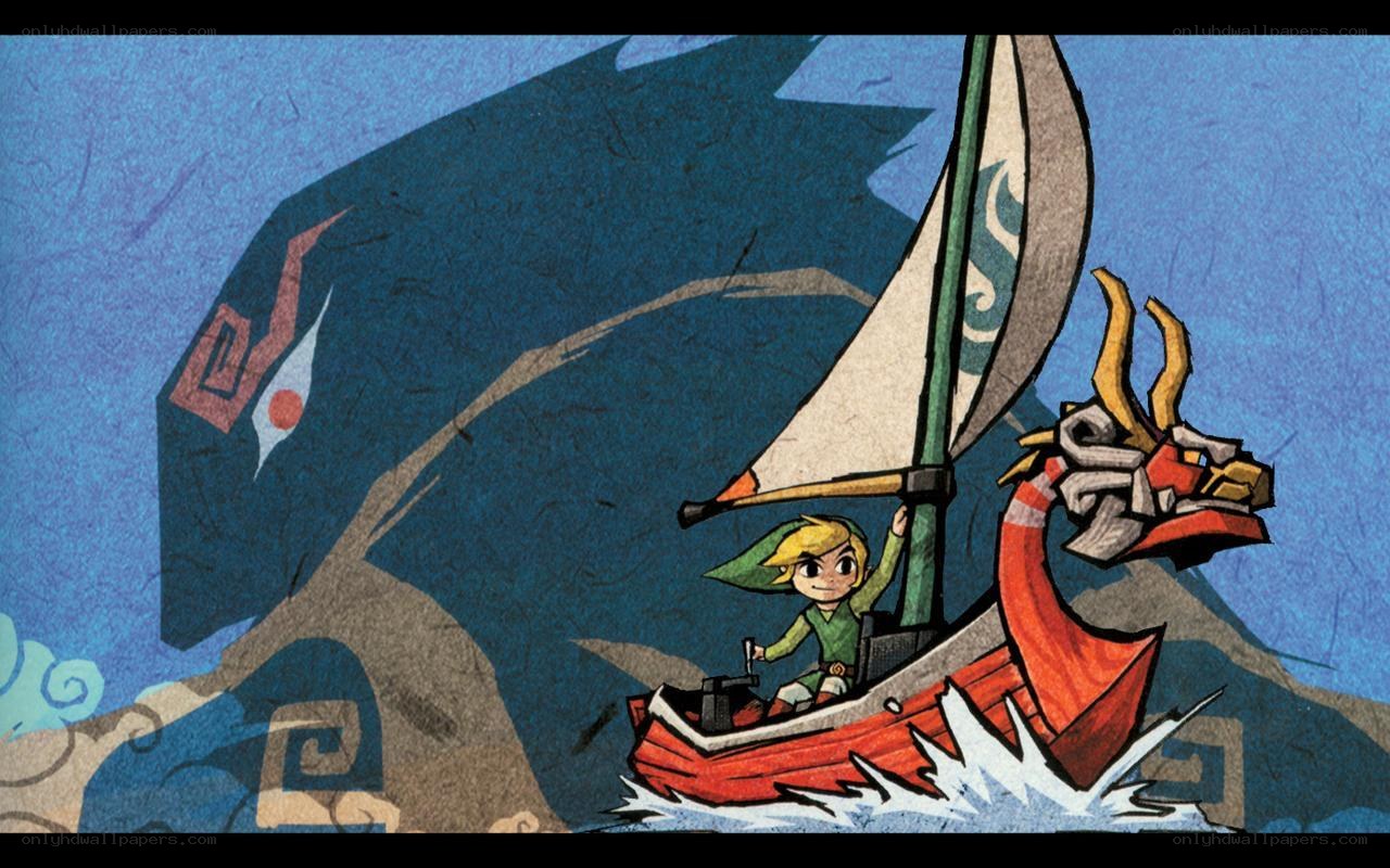 Link sails past a giant shadow