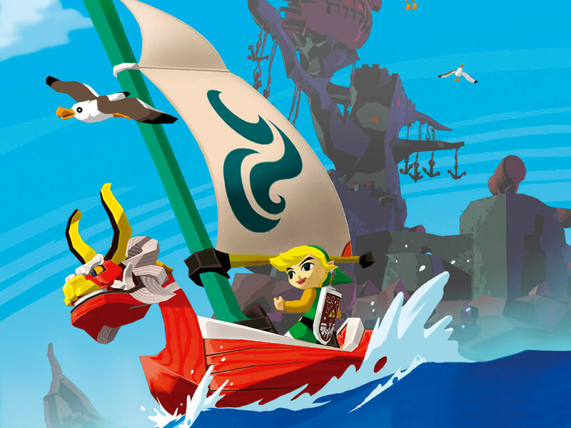 Link sails through stormy sea