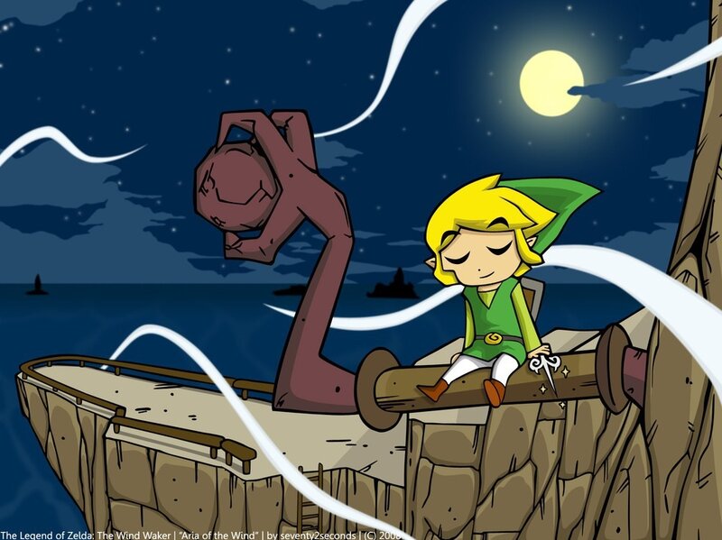 Link Sitting on a Ship