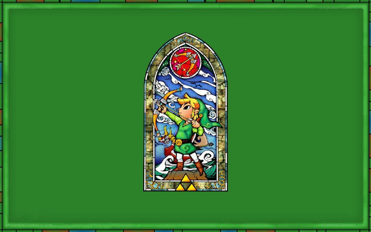 Link stained glass window