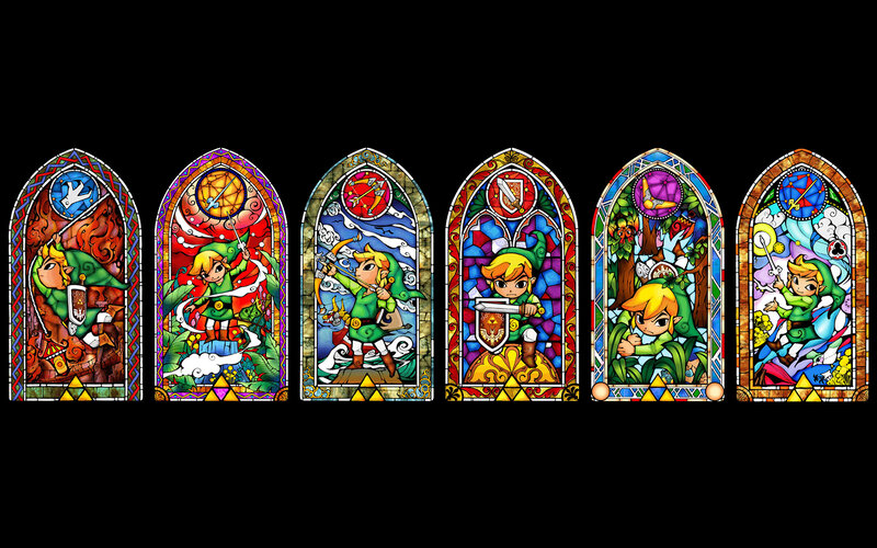 Link stained glass windows