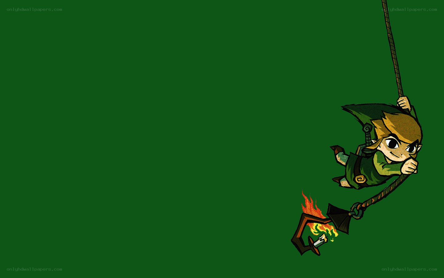 Link swinging with torch