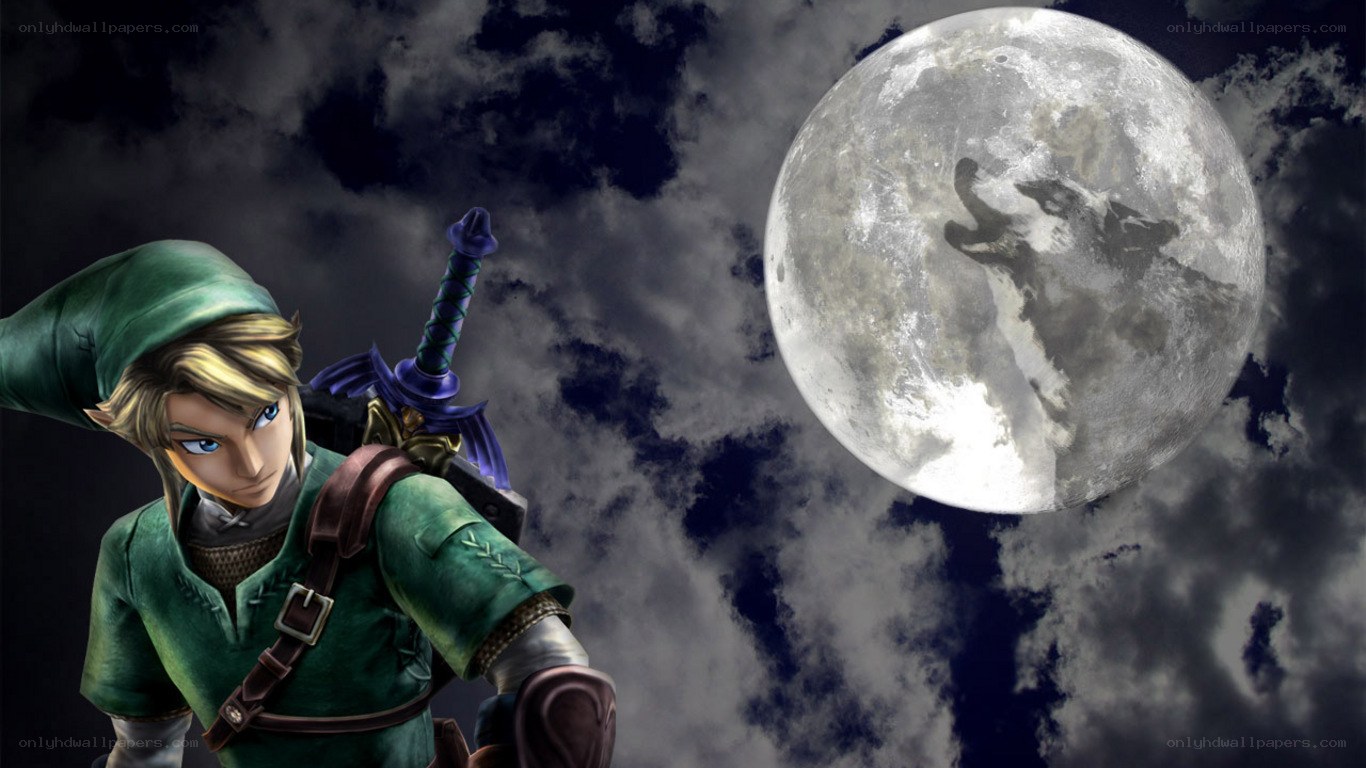 Link under the full moon