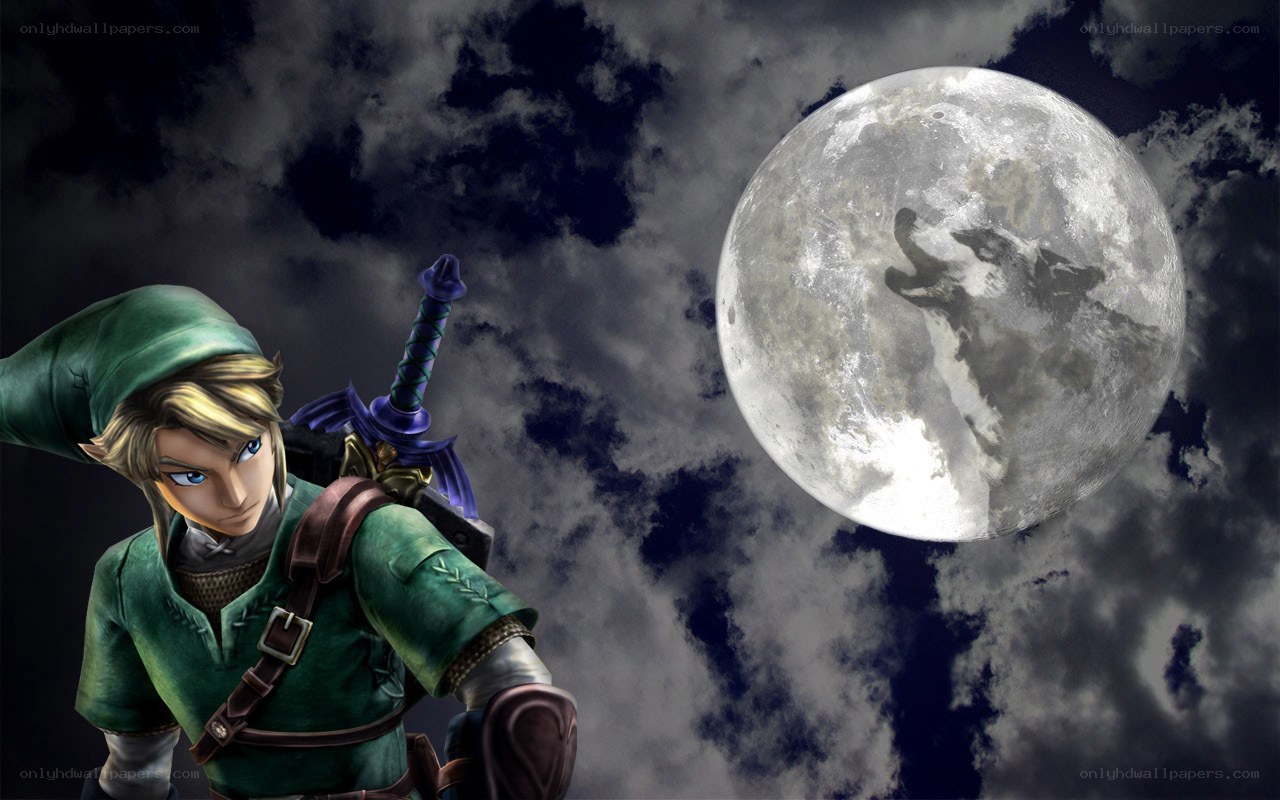 Link under the full moon
