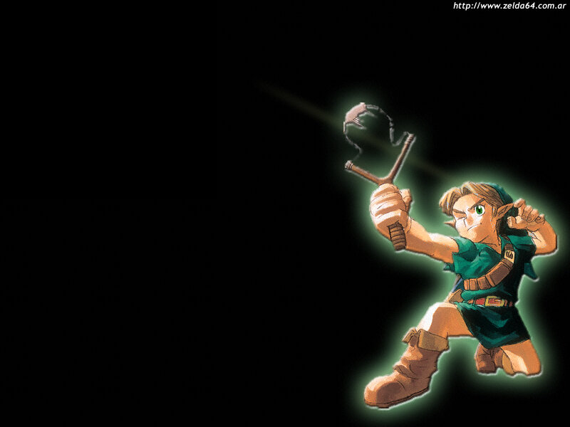Link using a slingshot