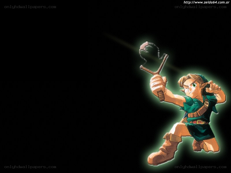 Link using a slingshot