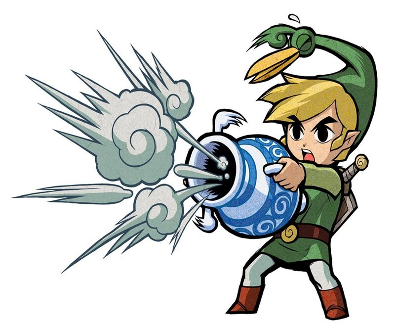 Link Using a Wind Instrument