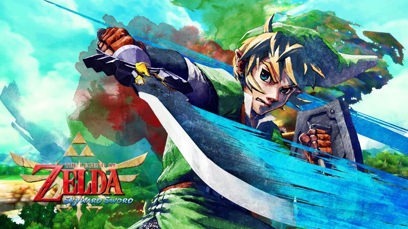 Link Wielding a Sword — Green, Dramatic, Afternoon