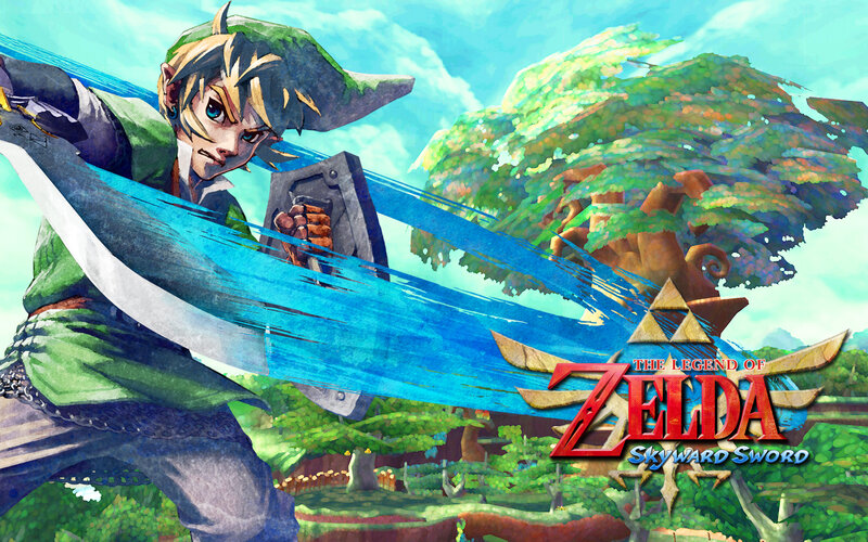 Link wields Skyward Sword