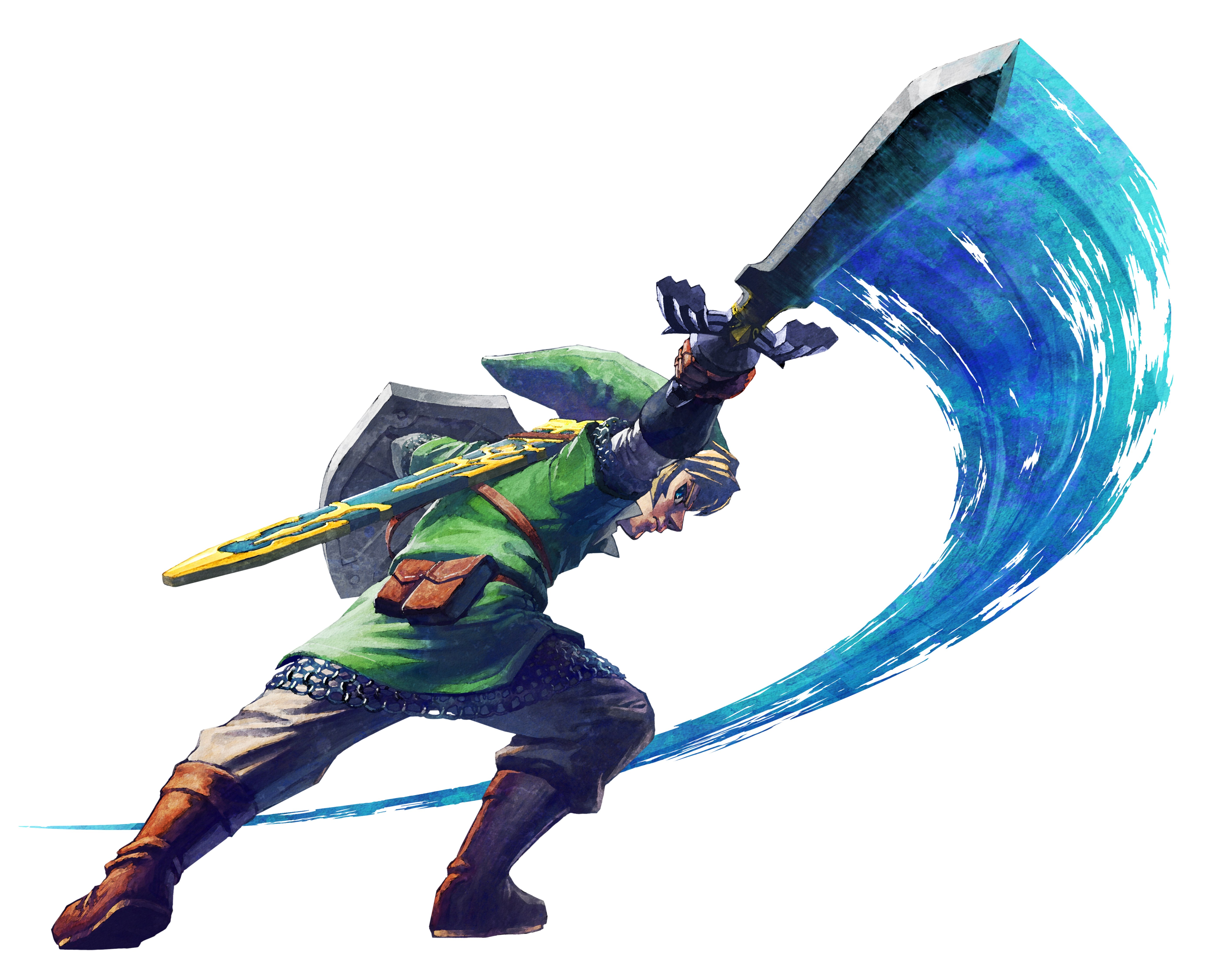 Link wields the Master Sword